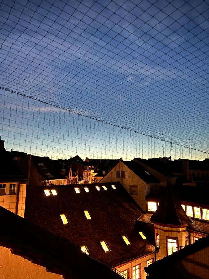 City Center Rooftop Balcony-Studio At Town Hall Basel Bagian luar foto